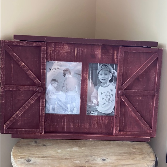 Accents Last1rustic Wood Farmhouse Barn Door Photo Frame Poshmark